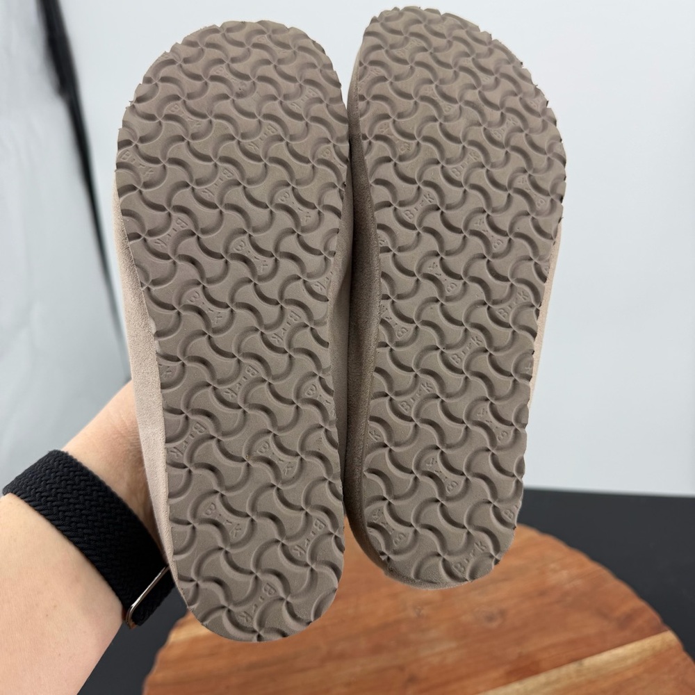 Birkenstock Celina suede ballet flats in a taupe or beige color 36 US 5 - Picture 9 of 9